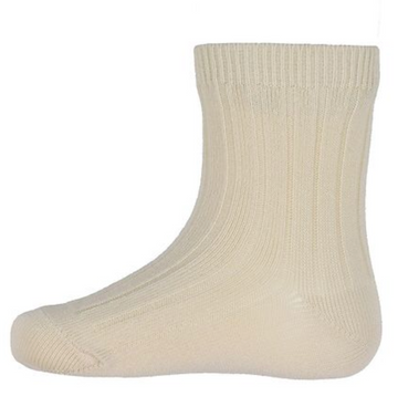 Condor Basic rib short socks - Beige