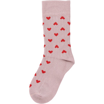 MiniPop® Bamboo Heart Socks-Rose heart