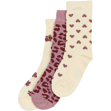 MiniPop® Season Bamboo Socks 3 Pcs-Autumn Anemone Mix