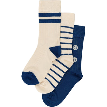 MiniPop® Season Bamboo Socks 3 Pcs-cobalt mix